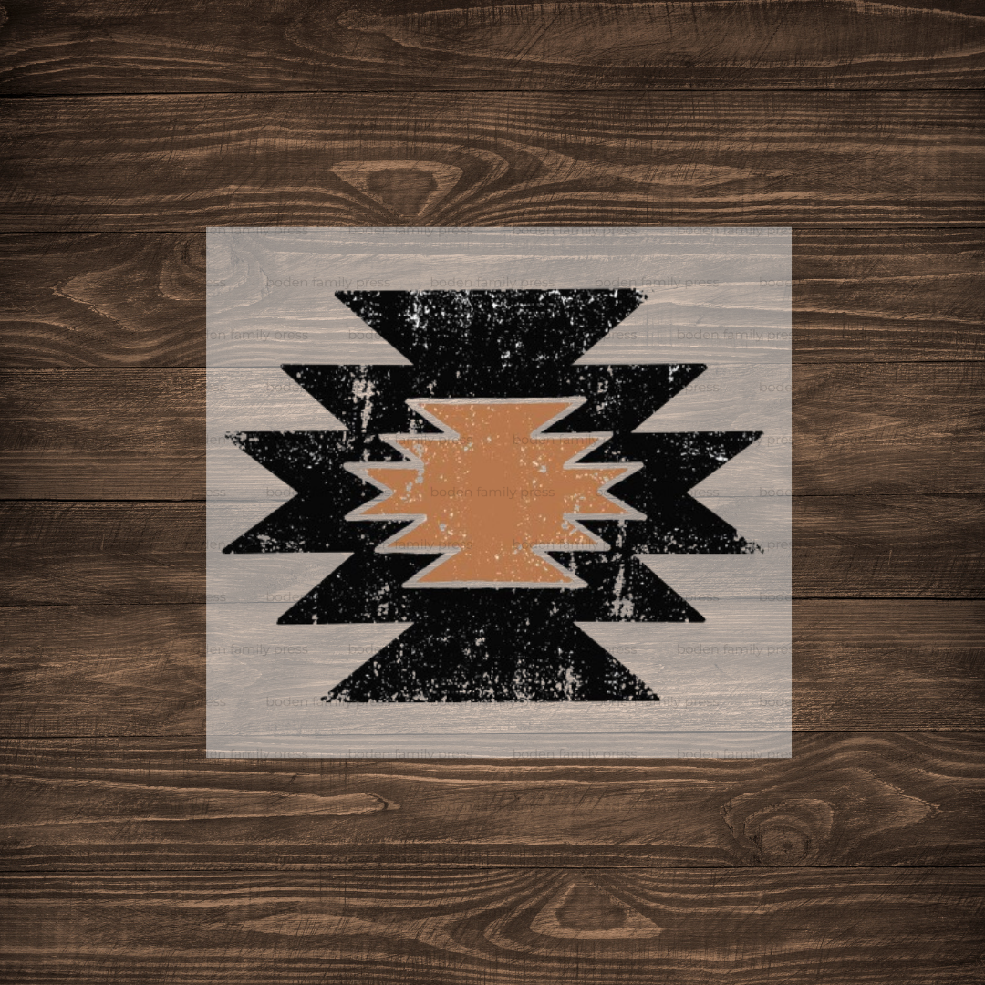 Aztec Shape Print