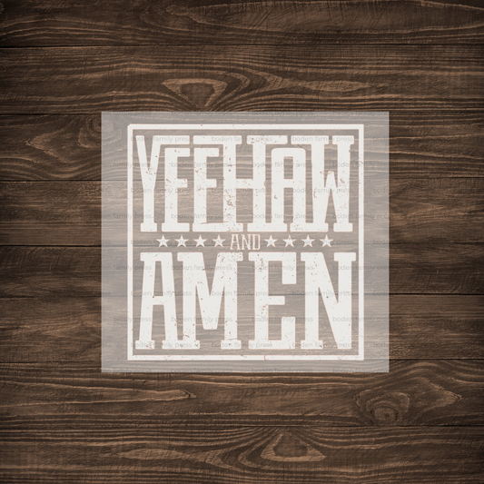 "Yeehaw & Amen" Western Print