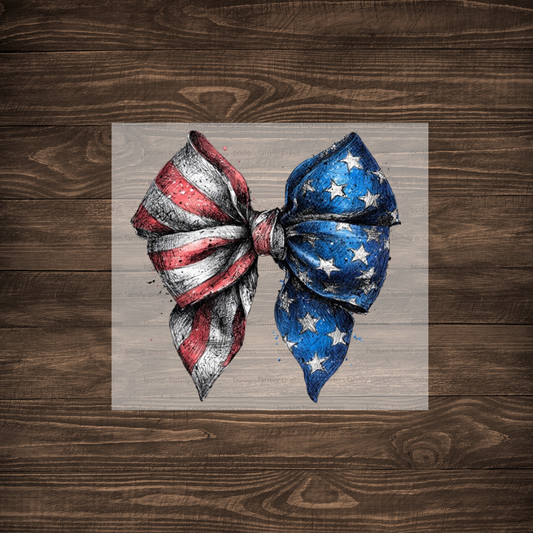 "Merica" Bow Print